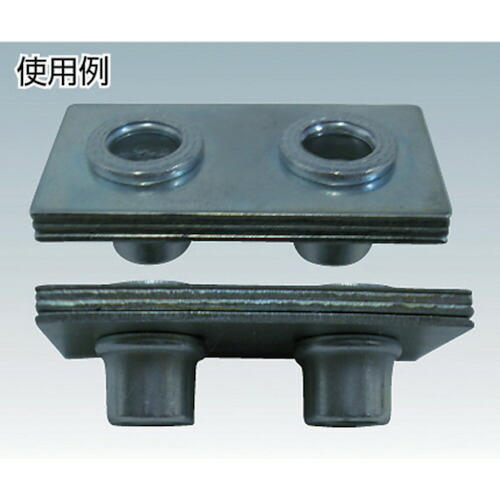 トラスコ中山（TRUSCO）　クリンプナット薄頭スチール 板厚4.0 M10×1.5 500個入　【品番：TBNF-10M40S-C】_2