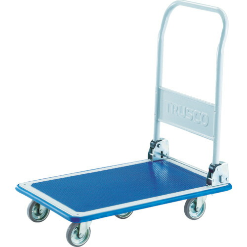 トラスコ中山（TRUSCO）　TRUSCO　プレス製台車　ドンキーカート　折りたたみ式５輪型７４０×４８０　【品番：101N5】