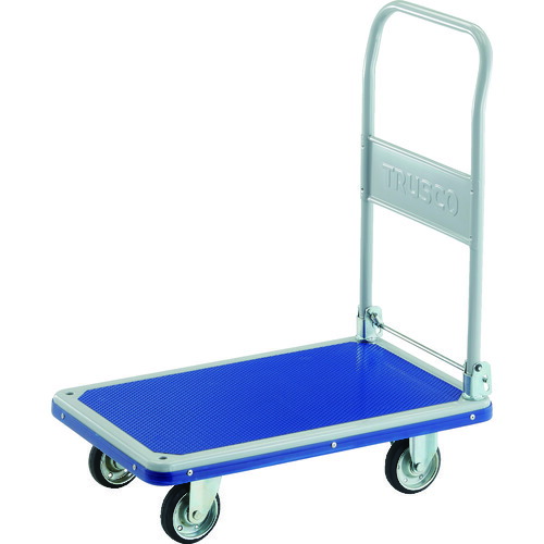 トラスコ中山（TRUSCO）　TRUSCO　プレス製台車　ドンキーカート　折りたたみ式８１０×５１０　ハンドル高さ１０００　【品番：201N-LH】