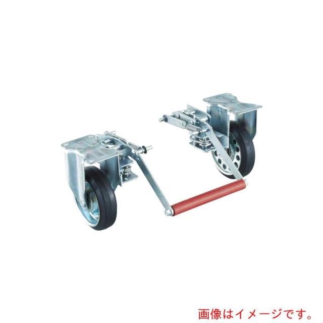 トラスコ中山（TRUSCO）　TRUSCO　プレス製台車　ドンキーカート３００番用　ブレーキ固定車輪付　【品番：300NKB】