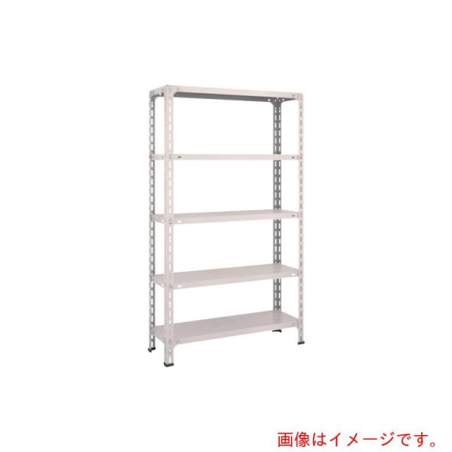 トラスコ中山（TRUSCO）　TRUSCO　スチールラック　軽量棚開放型　Ｗ８７５ＸＤ３００ＸＨ１５００　５段　ネオグレー　【品番：53V-15】