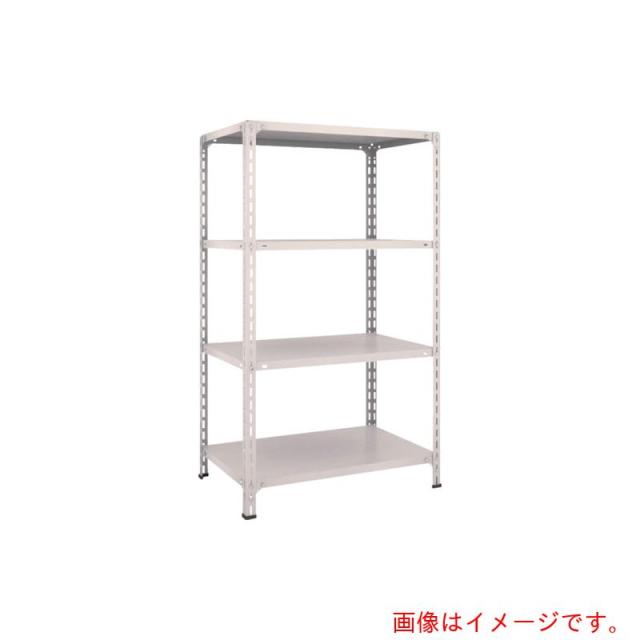 トラスコ中山（TRUSCO）　TRUSCO　スチールラック　軽量棚開放型　Ｗ８７５ＸＤ６００ＸＨ１５００　４段　ネオグレー　【品番：53W-14】