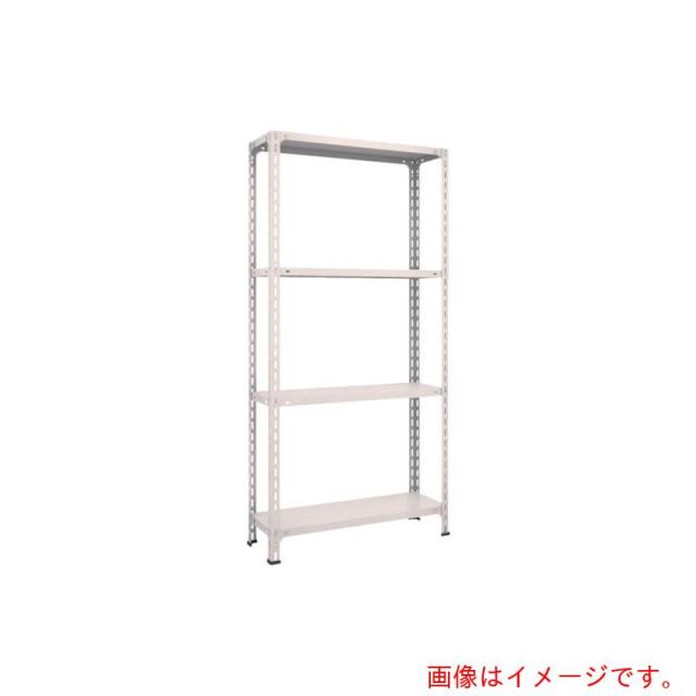 トラスコ中山（TRUSCO）　TRUSCO　スチールラック　軽量棚開放型　Ｗ８７５ＸＤ３００ＸＨ１８００　４段　ネオグレー　【品番：63V-14】
