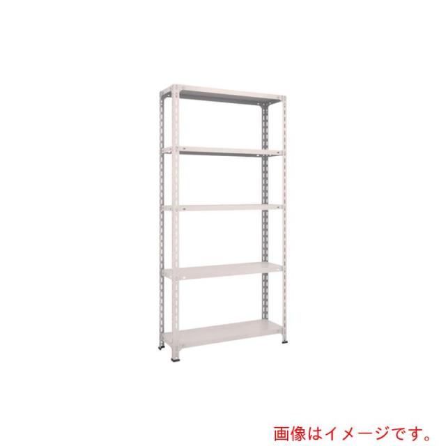 トラスコ中山（TRUSCO）　TRUSCO　スチールラック　軽量棚開放型　Ｗ８７５ＸＤ３００ＸＨ１８００　５段　ネオグレー　【品番：63V-15】