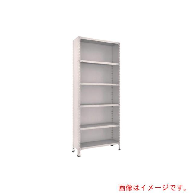 トラスコ中山（TRUSCO）　TRUSCO　スチールラック　軽量棚背板・側板付　８７５Ｘ４５０ＸＨ１８００　６段　ネオグレー　【品番：63X-26】