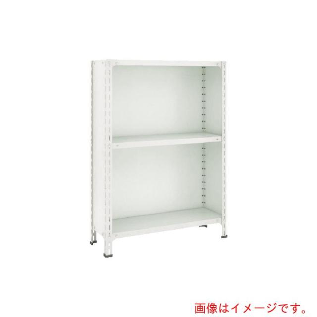 トラスコ中山（TRUSCO）　TRUSCO　スチールラック　軽量棚背板・側板付　１８００Ｘ４５０ＸＨ１８００　３段　ネオグレー　【品番：66X-23】