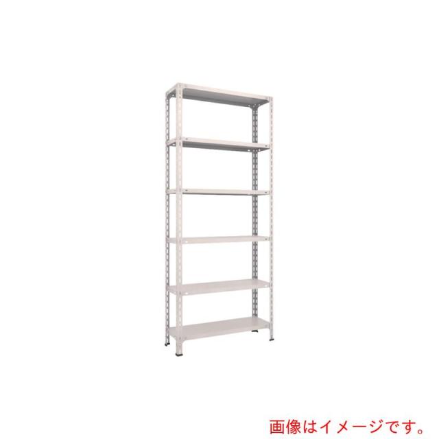トラスコ中山（TRUSCO）　TRUSCO　スチールラック　軽量棚開放型　Ｗ８７５ＸＤ３００ＸＨ２１００　６段　ネオグレー　【品番：73V-16】