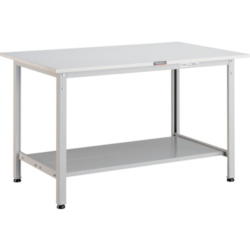 トラスコ中山（TRUSCO）　TRUSCO　軽荷重作業台（３００ｋｇ）ＡＥ型　９００Ｘ６００ＸＨ７４０　下棚２枚付　ホワイト色　【品番：AE-0960LT2 W】