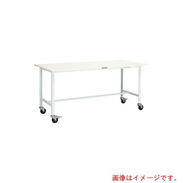 トラスコ中山（TRUSCO）　TRUSCO　軽荷重作業台（１５０ｋｇ）ＡＥ型　９００Ｘ７５０ＸＨ８４６　φ１００キャスター付　ダークグレー色　【品番：AE-0975C100 DG】