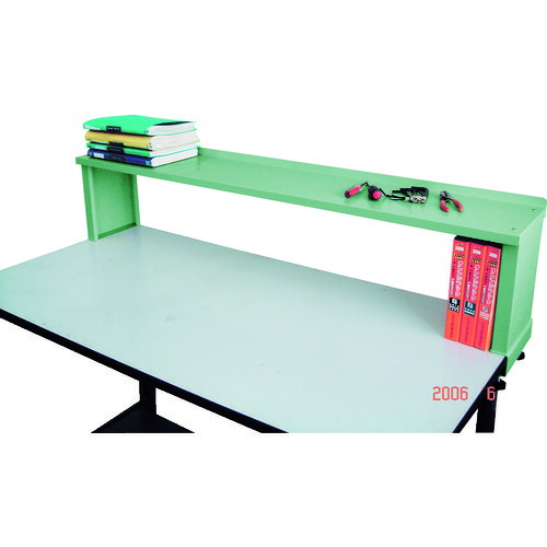 トラスコ中山（TRUSCO）　TRUSCO　軽荷重作業台高さ調節式（１５０ｋｇ）ＡＥＭ型　９００Ｘ６００ＸＨ９５４〜１２５４（全高）　上棚付　ダークグレー色　【品番：AEM-0960YURB DG】_1