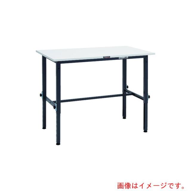 トラスコ中山（TRUSCO）　TRUSCO　軽荷重作業台高さ調節式（１５０ｋｇ）ＡＥＭ型　１２００Ｘ６００ＸＨ６５０〜９５０　基本タイプ　ダークグレー色　【品番：AEM-1260 DG】