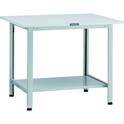 トラスコ中山（TRUSCO）　TRUSCO　軽荷重作業台（２００ｋｇ）ＡＯ型　９００Ｘ７５０ＸＨ７４０　下棚２枚付　ホワイト色　【品番：AO-0975LT2】