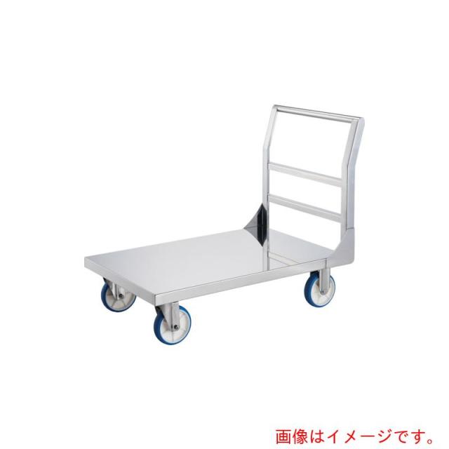 トラスコ中山（TRUSCO）　TRUSCO　ステンレス台車　オールＳＵＳ台車８００Ｘ４５０　耐寒仕様　キャスターストッパー付　【品番：ASUD-3CS】
