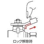 トラスコ中山（TRUSCO）　TRUSCO　ロック機構付きボールバルブ　フルボア（大流量）タイプ（４００型・青銅）２　【品番：BAV-LSF50A】