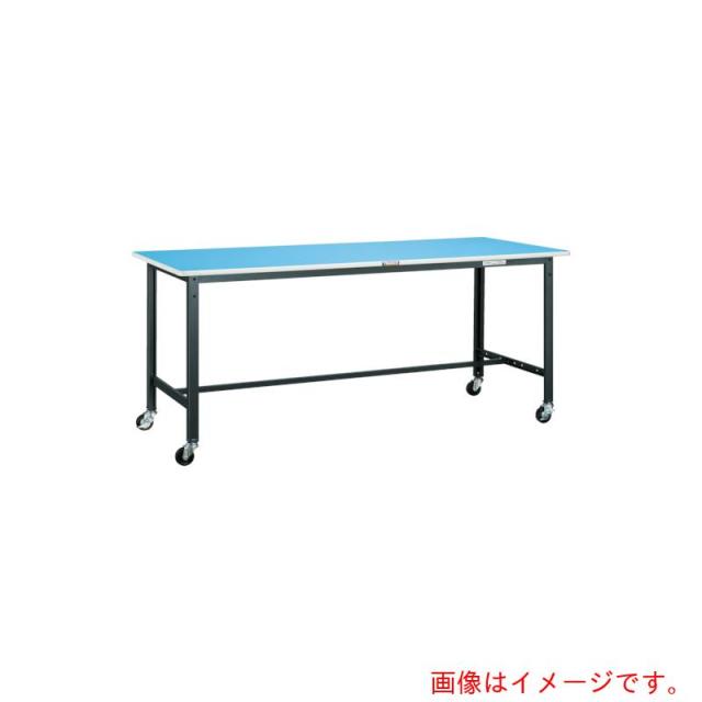 トラスコ中山（TRUSCO）　TRUSCO　軽荷重作業台（１２５ｋｇ）ＢＥ型　９００Ｘ６００ＸＨ８０６　φ７５キャスター付　ホワイト色　【品番：BE-0960C75W】