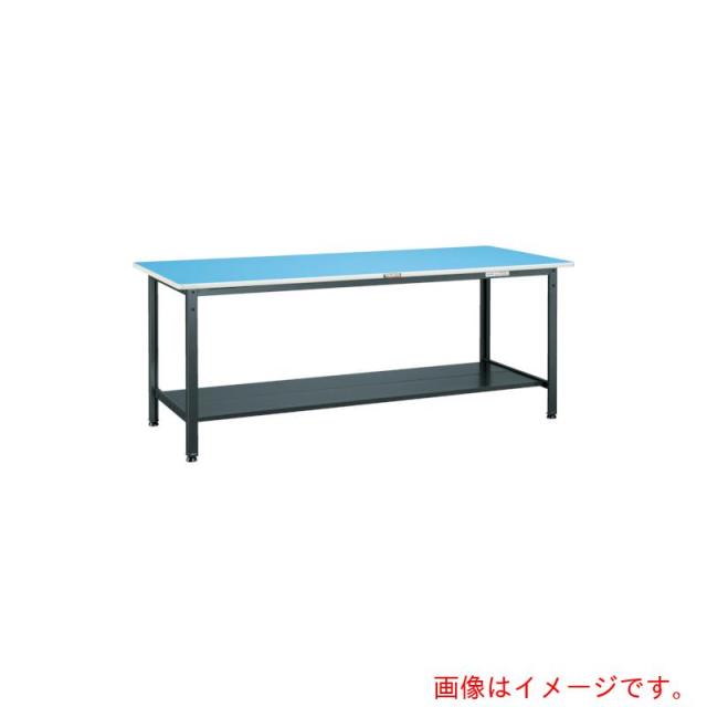 トラスコ中山（TRUSCO）　TRUSCO　軽荷重作業台（２５０ｋｇ）ＢＥ型　９００Ｘ７５０ＸＨ７４０　下棚２枚付　ダークグレー色　【品番：BE-0975LT2】