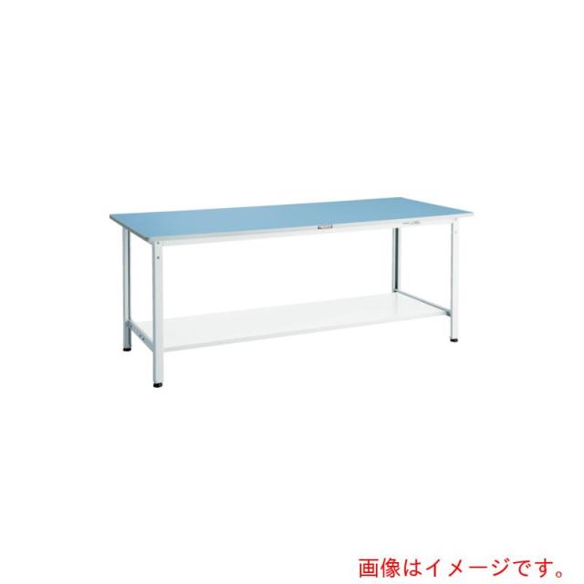 トラスコ中山（TRUSCO）　TRUSCO　軽荷重作業台（２５０ｋｇ）ＢＥ型　１２００Ｘ６００ＸＨ７４０　下棚２枚付　ダークグレー色　【品番：BER-1260LT2】