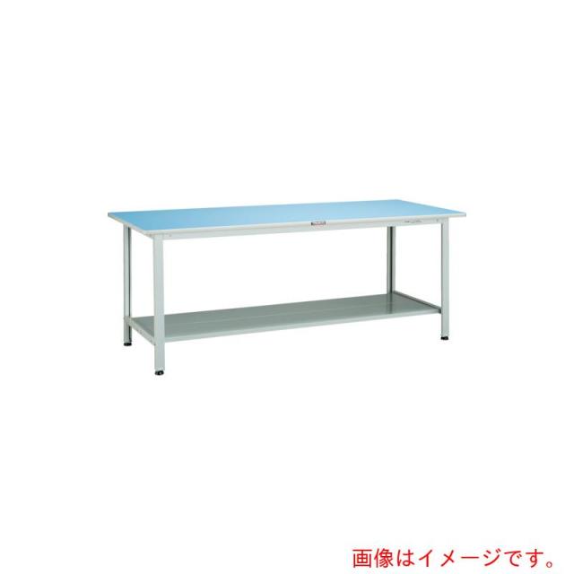 トラスコ中山（TRUSCO）　TRUSCO　軽荷重作業台（１８０ｋｇ）ＢＯ型　９００Ｘ７５０ＸＨ７４０　下棚２枚付　ホワイト色　【品番：BOR-0975LT2】