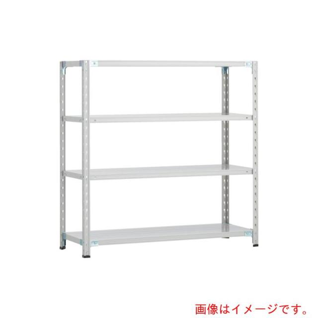 トラスコ中山（TRUSCO）　TRUSCO　ＣＢ型セミボルトレス軽中量棚　９００Ｘ３００ＸＨ１２００　４段　ＷＧ色　【品番：CB-4334-WG】