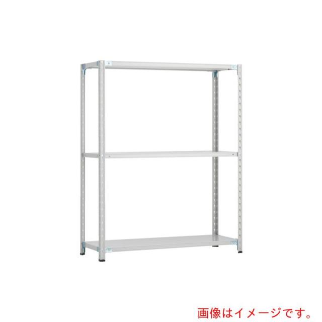 トラスコ中山（TRUSCO）　TRUSCO　ＣＢ型セミボルトレス軽中量棚　１５００Ｘ４５０ＸＨ１２００　３段　ＷＧ色　【品番：CB-4543-WG】