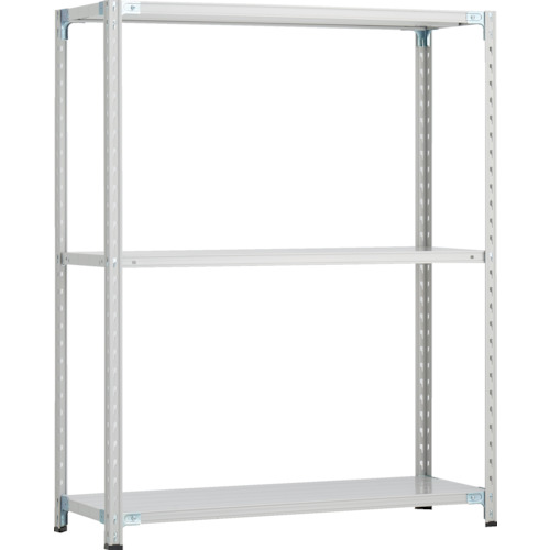 トラスコ中山（TRUSCO）　TRUSCO　ＣＢ型セミボルトレス軽中量棚　１２００Ｘ４５０ＸＨ１５００　３段　ＷＧ色　【品番：CB-5443-WG】