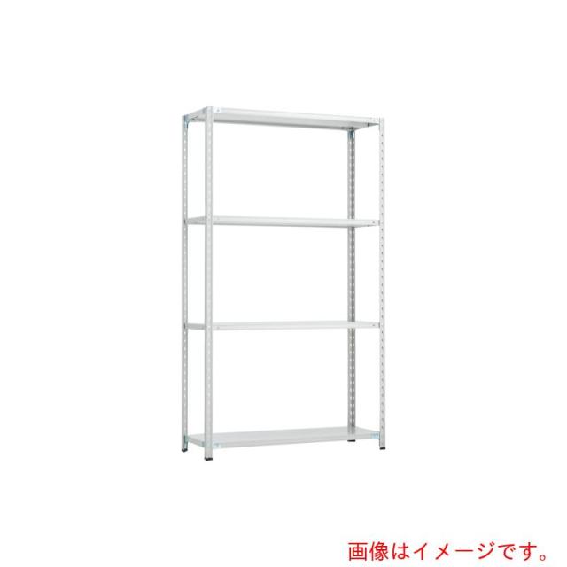 トラスコ中山（TRUSCO）　TRUSCO　ＣＢ型セミボルトレス軽中量棚　９００Ｘ３００ＸＨ２１００４段　ＷＧ色　【品番：CB-7334-WG】