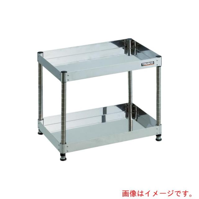 トラスコ中山（TRUSCO）　TRUSCO　ステンレスワゴン　３０４クリーンフェニックス　ラック型　９００Ｘ６００　２段　【品番：CPE3-R692】