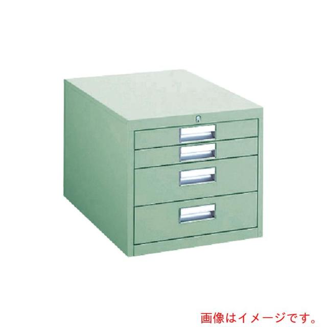 トラスコ中山（TRUSCO）　TRUSCO　作業台用キャビネット　４段　グリーン　【品番：D-4Z】