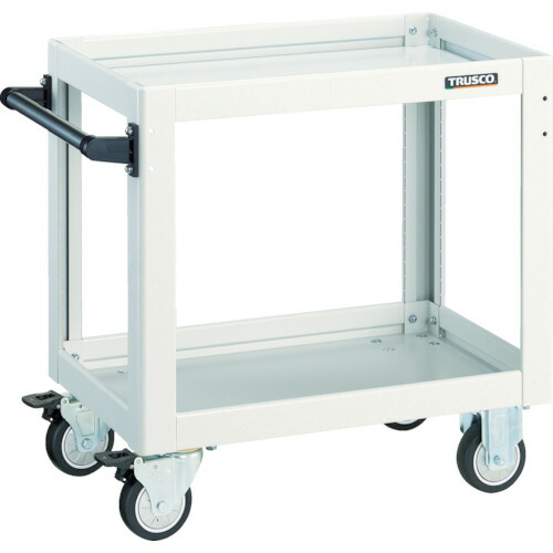 トラスコ中山（TRUSCO）　TRUSCO　ツールワゴン　ドルフィン　７５０×５００　ウレタン車輪　ホワイト　【品番：DLWS-973U-W】