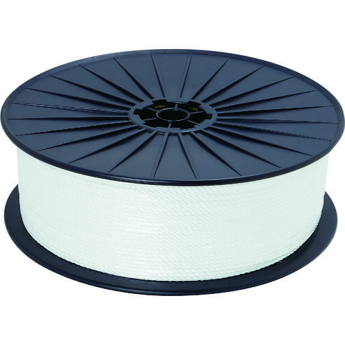 トラスコ中山（TRUSCO）　TRUSCO　ドローン用パイロットロープ　ＰＰ４ｍｍ　長さ５００ｍ　ボビン巻き　ホワイト　【品番：D-ROPE4500-W】