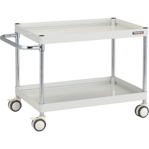 トラスコ中山（TRUSCO）　TRUSCO　ツールワゴン　ファルコンワゴン　７５０×５００　ウレタン双輪車　ホワイト　【品番：FAW-672D-W】