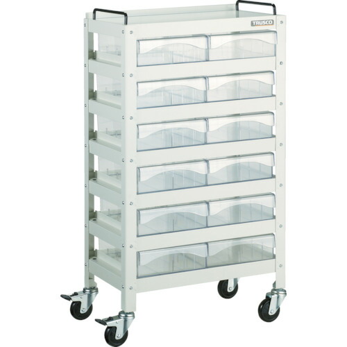 トラスコ中山（TRUSCO）　TRUSCO　ツールワゴン　ファイルラビット　５４０Ｘ３３０ＸＨ９７０　Ａ４深引出Ｘ１２　【品番：FRB-957D12】