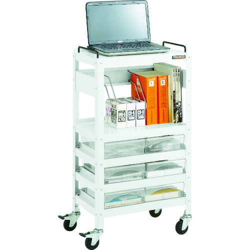 トラスコ中山（TRUSCO）　TRUSCO　ツールワゴン　ファイルラビット　５４０Ｘ３３０ＸＨ９７０　Ａ４深引出Ｘ１２　【品番：FRB-957D12】_1