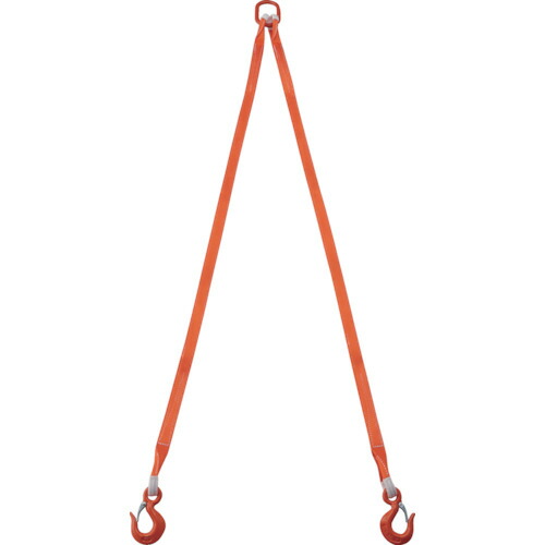 トラスコ中山（TRUSCO）　TRUSCO　２本吊ベルトスリングセット　３５ｍｍ幅Ｘ２ｍ　吊り角度６０°時荷重１．７２ｔ（最大使用荷重２ｔ）　【品番：G35-2P20】