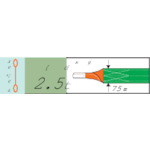 トラスコ中山(TRUSCO) TRUSCO ベルトスリング JIS3等級 両端アイ形 75mmX9.5m 【品番:G75-95】