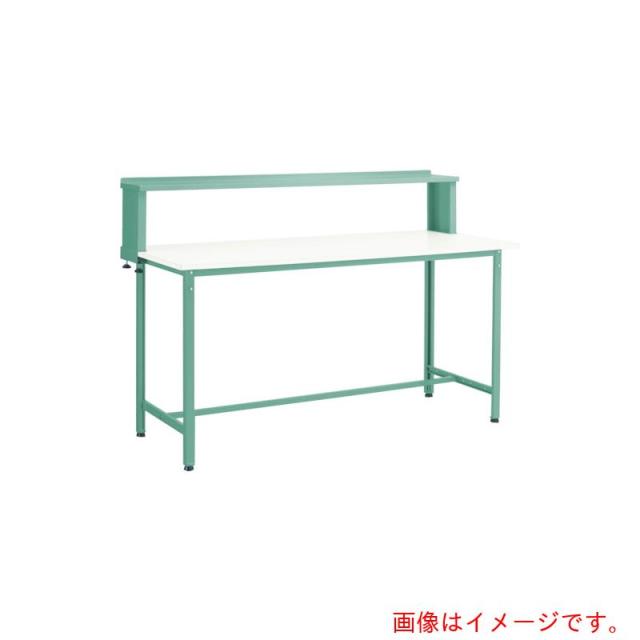 トラスコ中山（TRUSCO）　TRUSCO　軽荷重立作業台（３００ｋｇ）ＨＡＥ型　９００Ｘ６００ＸＨ１２０４（全高）　上棚付　ホワイト色　【品番：HAE-0960YURB W】