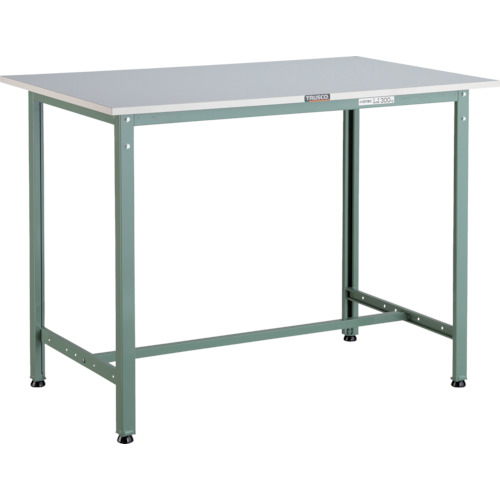 トラスコ中山（TRUSCO）　TRUSCO　軽荷重立作業台（３００ｋｇ）ＨＡＥ型　１２００Ｘ６００ＸＨ９００　基本タイプ　グリーン色　【品番：HRAE-1260】