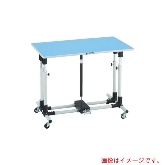 トラスコ中山（TRUSCO）　TRUSCO　上下調節機能付作業台１２００Ｘ６００ＸＨ７００−９５０　車輪付　【品番：JMW-1260GC】