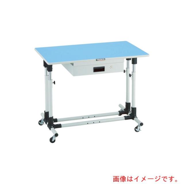 トラスコ中山（TRUSCO）　TRUSCO　ジャスト　７５０Ｘ６００ＸＨ７００−９５０　引出　車輪付　【品番：JMW-7560CUDK1】