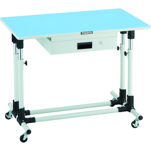 トラスコ中山（TRUSCO）　TRUSCO　ジャスト　９００Ｘ６００ＸＨ７００−９５０　引出　車輪付　【品番：JMW-9060CUDK1】