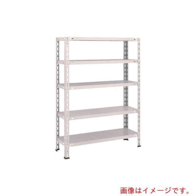 トラスコ中山（TRUSCO）　TRUSCO　スチールラック　軽量棚　中棚ボルトレス型　８７５Ｘ３００Ｘ１２００　５段　ネオグレー　【品番：L43V-15】 11,518円