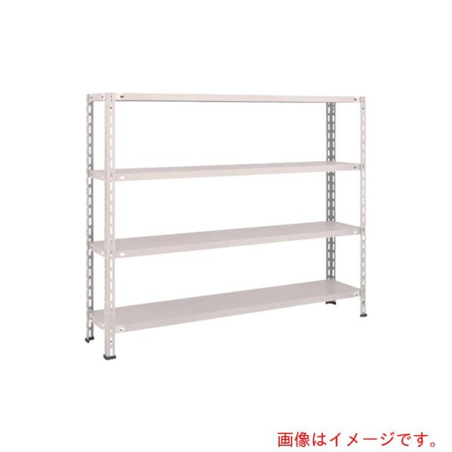 トラスコ中山（TRUSCO）　TRUSCO　スチールラック　軽量棚　中棚ボルトレス型１５００Ｘ３００Ｘ１２００　４段　ネオグレー　【品番：L45V-14】