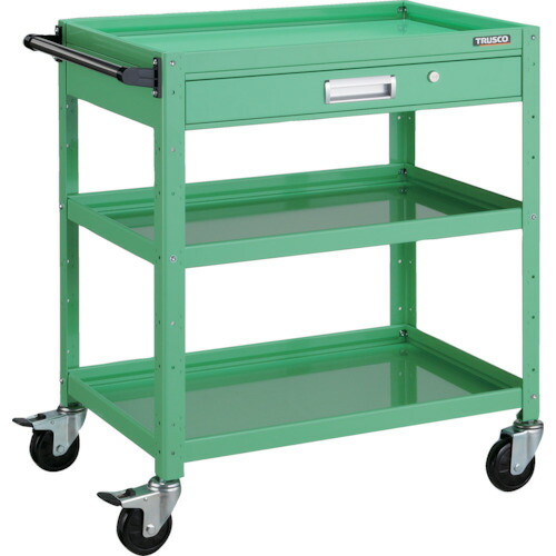 トラスコ中山（TRUSCO）　ツールワゴン バーディワゴン 600×400 引出付 YG色　【品番：BDW-763V-YG】