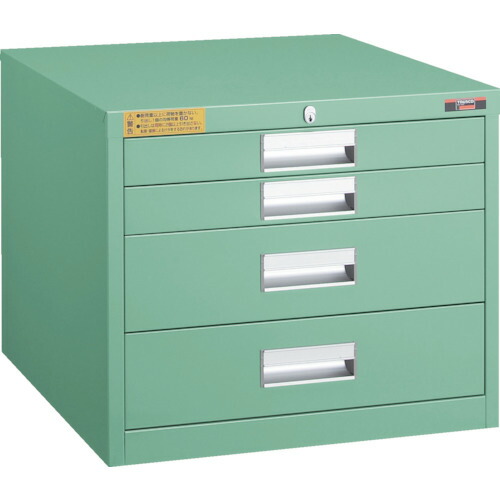 トラスコ中山（TRUSCO）　TRUSCO　ＬＶＥ型キャビネット　５００Ｘ５５０ＸＨ４２０　引出４段　【品番：LVE-424】