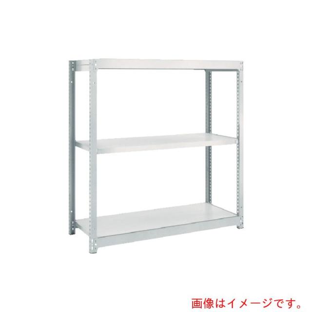 トラスコ中山（TRUSCO）　TRUSCO　スチールラック　Ｍ１．５型軽中量棚　８６０Ｘ２９５ＸＨ１２００　３段単体　ネオグレー　【品番：M1.5-4333】