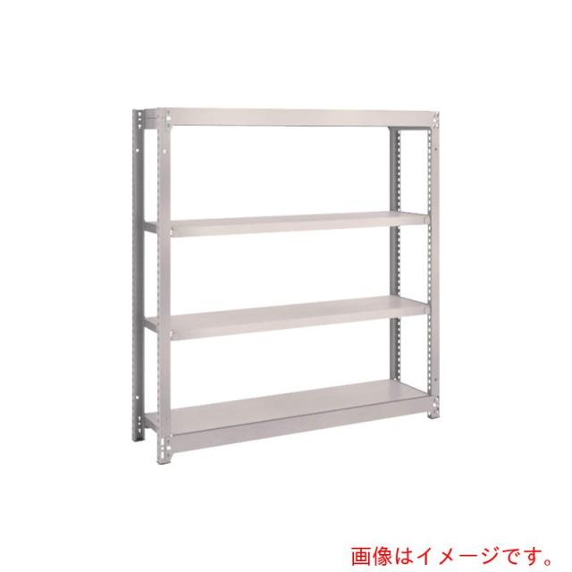 トラスコ中山（TRUSCO）　TRUSCO　スチールラック　Ｍ１．５型軽中量棚　１１６０×２９５×Ｈ１２００　４段単体　ネオグレー　【品番：M1.5-4434】