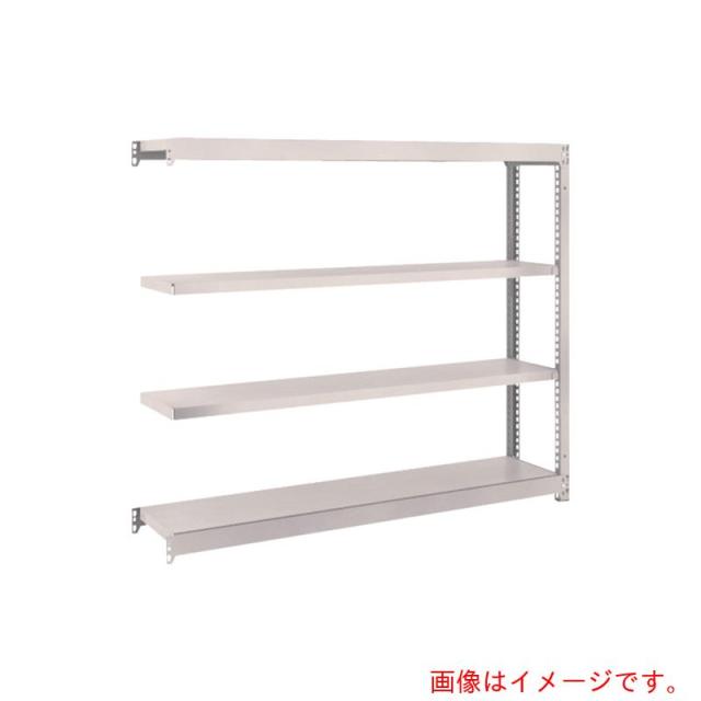 トラスコ中山（TRUSCO）　TRUSCO　スチールラック　Ｍ１．５型軽中量棚　１４６０×２９５×Ｈ１２００　４段連結　ネオグレー　【品番：M1.5-4534B】