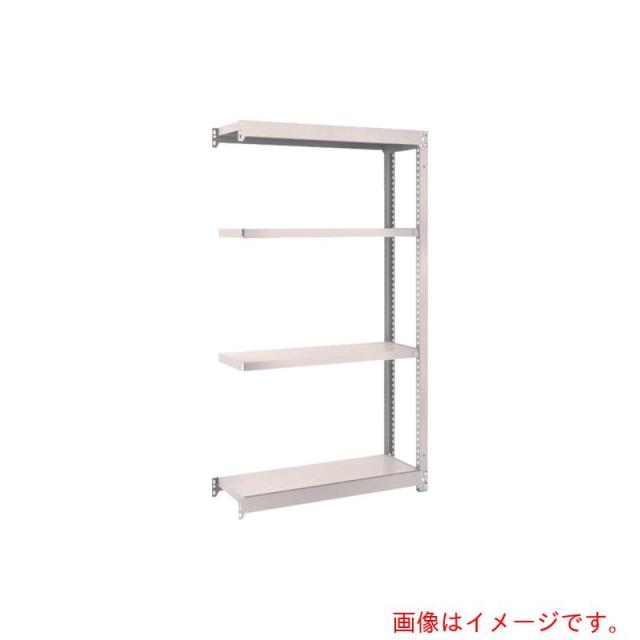 トラスコ中山（TRUSCO）　TRUSCO　スチールラック　Ｍ１．５型軽中量棚　８６０×２９５×Ｈ１５００　４段連結　ネオグレー　【品番：M1.5-5334B】