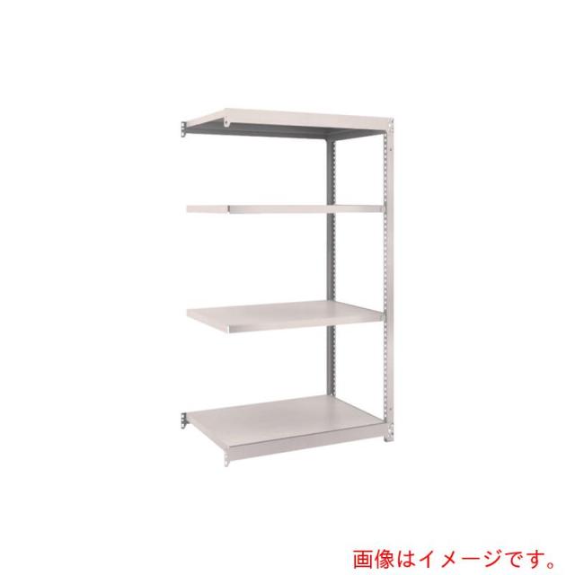 トラスコ中山（TRUSCO）　TRUSCO　スチールラック　Ｍ１．５型軽中量棚　８６０×５９５×Ｈ１５００　４段連結　ネオグレー　【品番：M1.5-5364B】