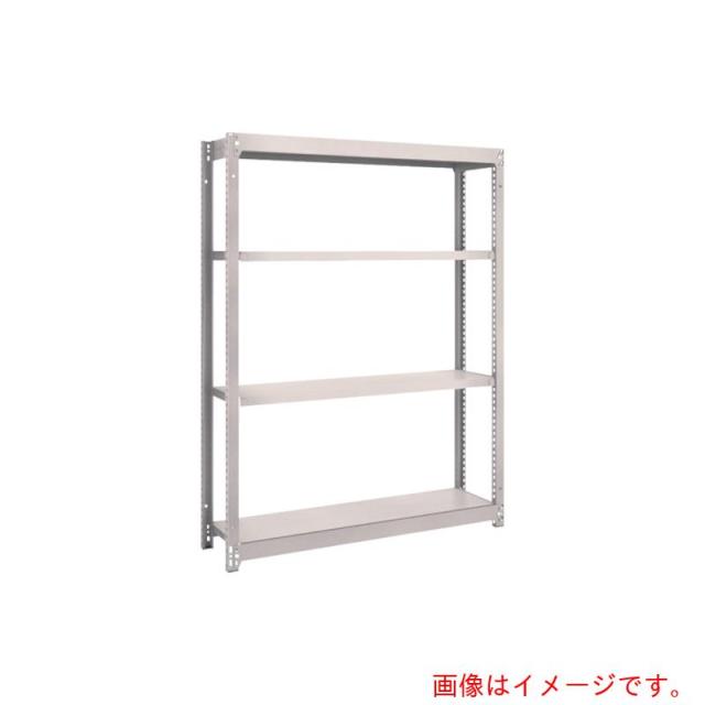 トラスコ中山（TRUSCO）　TRUSCO　スチールラック　Ｍ１．５型軽中量棚　１１６０×２９５×Ｈ１５００　４段単体　ネオグレー　【品番：M1.5-5434】